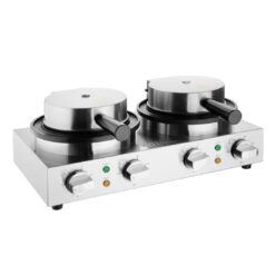 Buffalo Double Round Belgian Waffle Maker